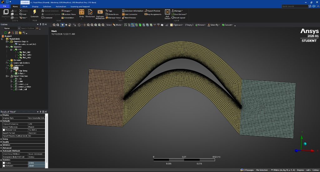 Structured quad-dominant domain with inflation prism layers